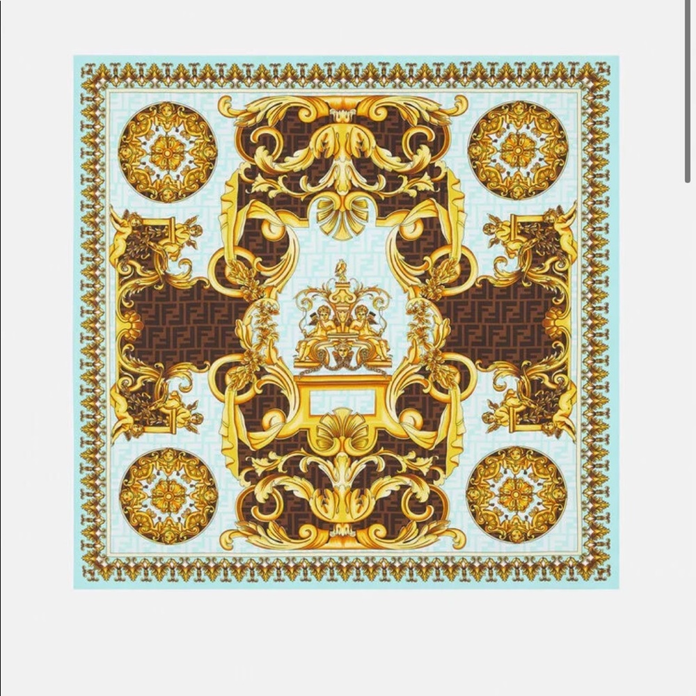 Fendi by Versace “Fendace” silk scarf